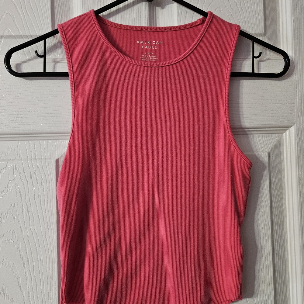American Eagle Outfitters Vibrant Pink Tank Top